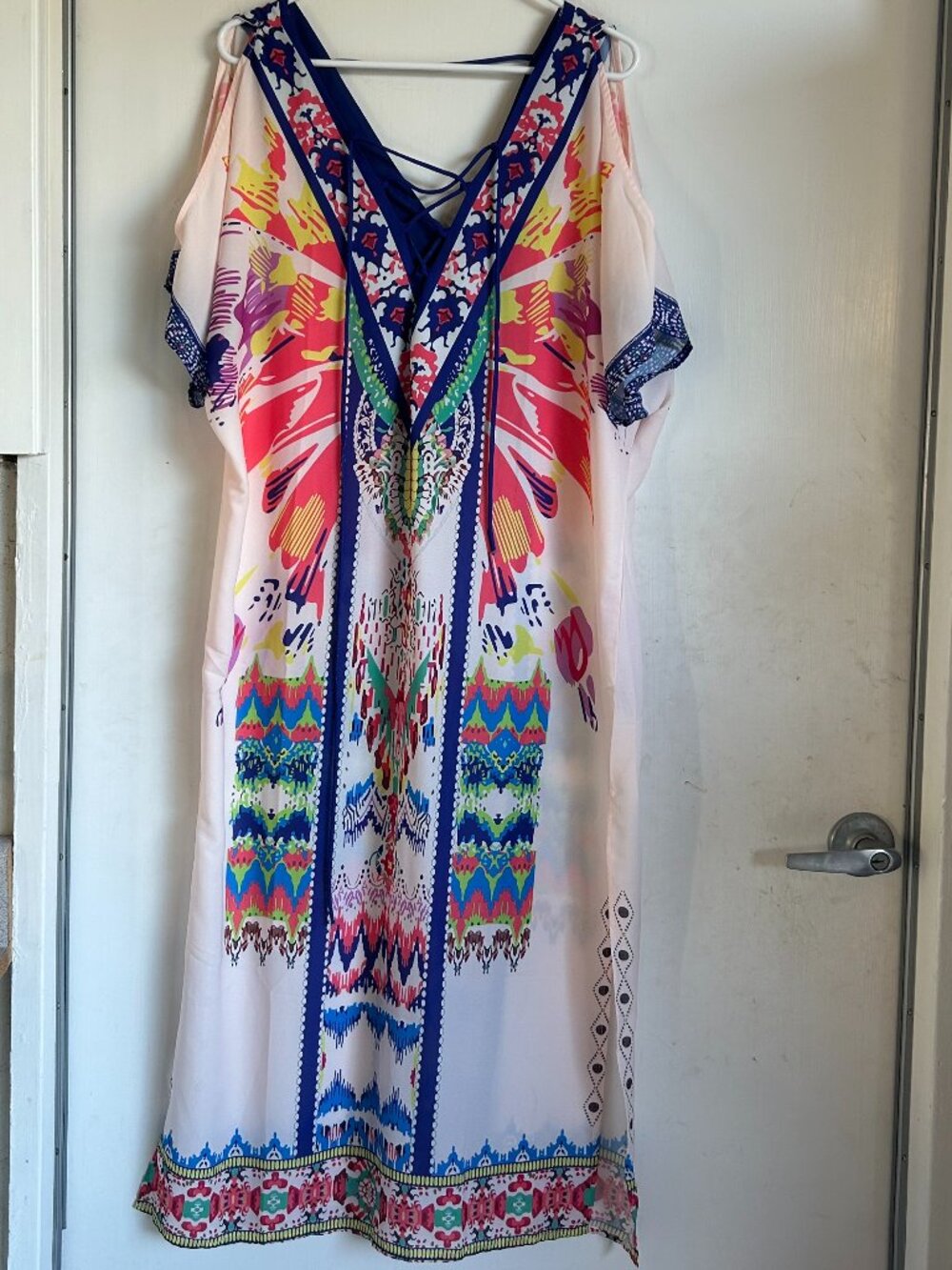 Colorful Swim Coverup Dress